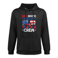 4th Of July Red White & Teacher Crew American Medium-Weight Fabric Hoodie