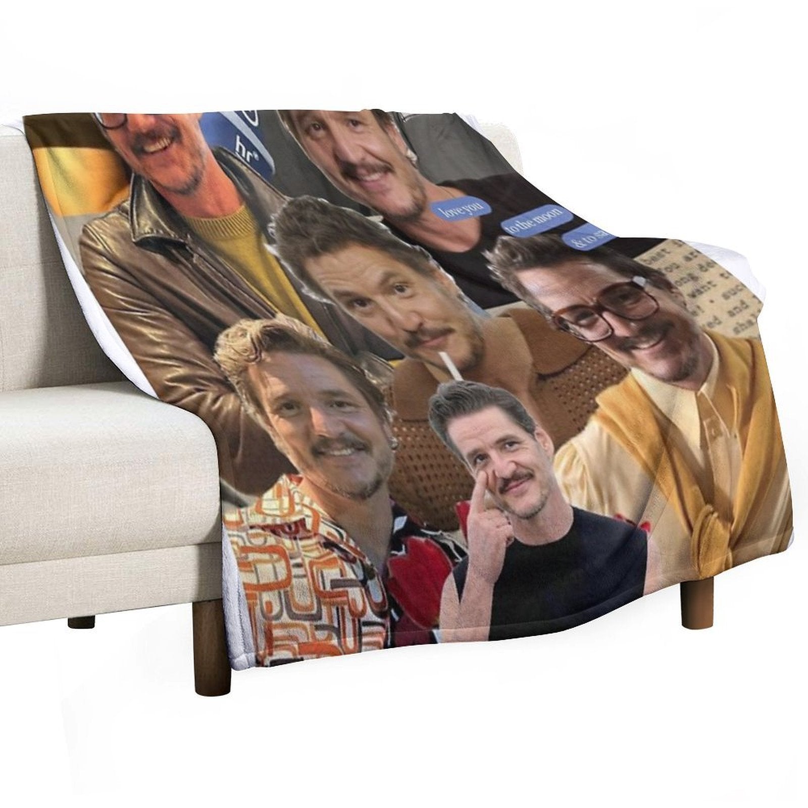 Pedro Pascal Premium Throw Blanket