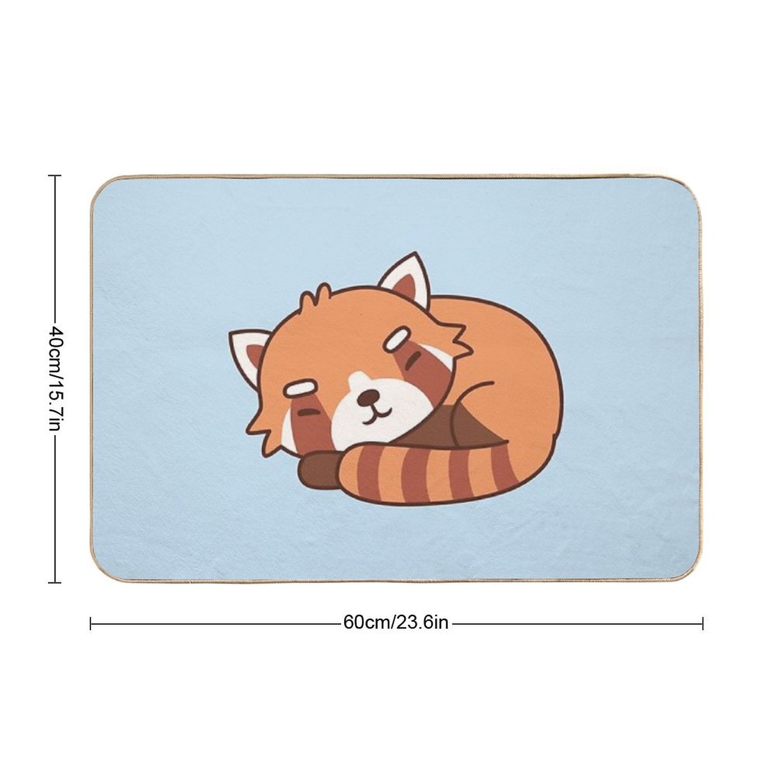 Cute Sleeping Red Panda  Versatile Bath Mat