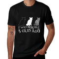 Funny Kitten Lover Gift 3 Rescue Stray Cats Ago Women Girl  Slim-fit Cut T-Shirt