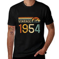 Vintage 1954 Birthday Retro  Tagless Design T-Shirt