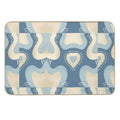 BLUE GOLD OCEANIC ABSTRACT Durable Bath Mat