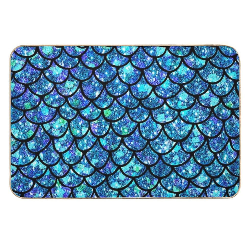 Magical Sparkly Mermaid Scales  Long-Lasting Bath Mat