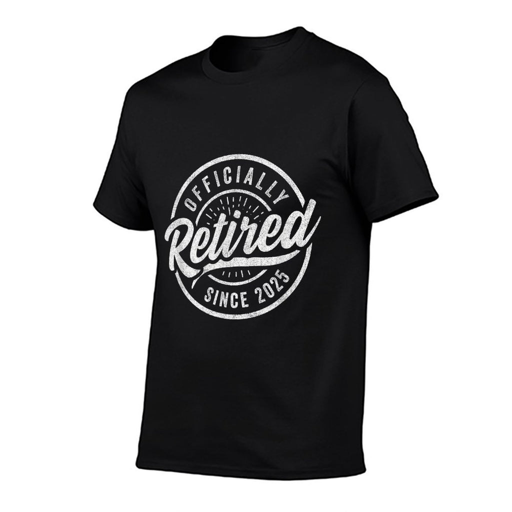 Officially Retired Since 2025 - 2025 Retirement  Rolled Sleeves T-Shirt
