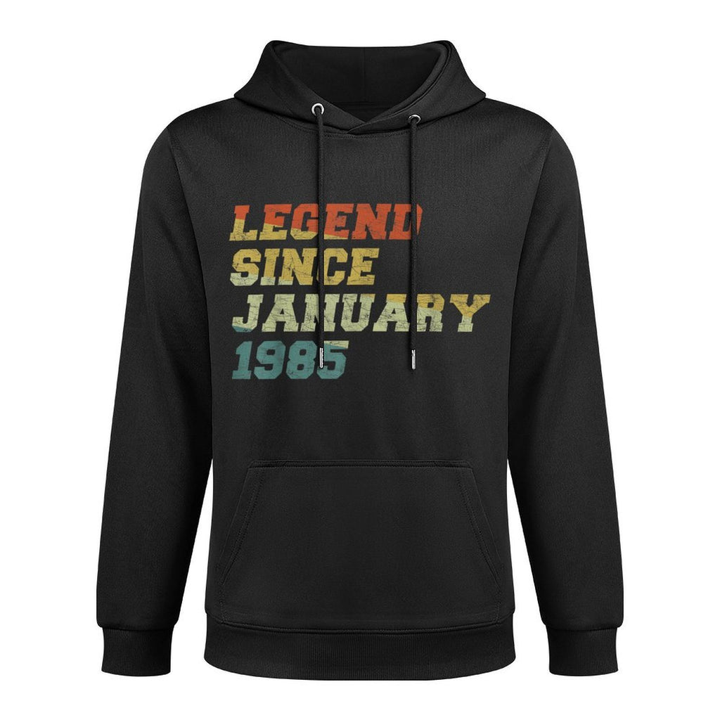 40 Years Old Legends Since January 1985 40th Birthday Easy Care Hoodie