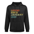 40 Years Old Legends Since January 1985 40th Birthday Easy Care Hoodie