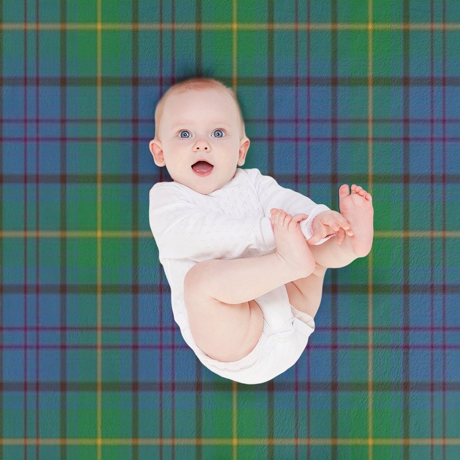 County Donegal Irish Tartan Travel-friendly Throw Blanket