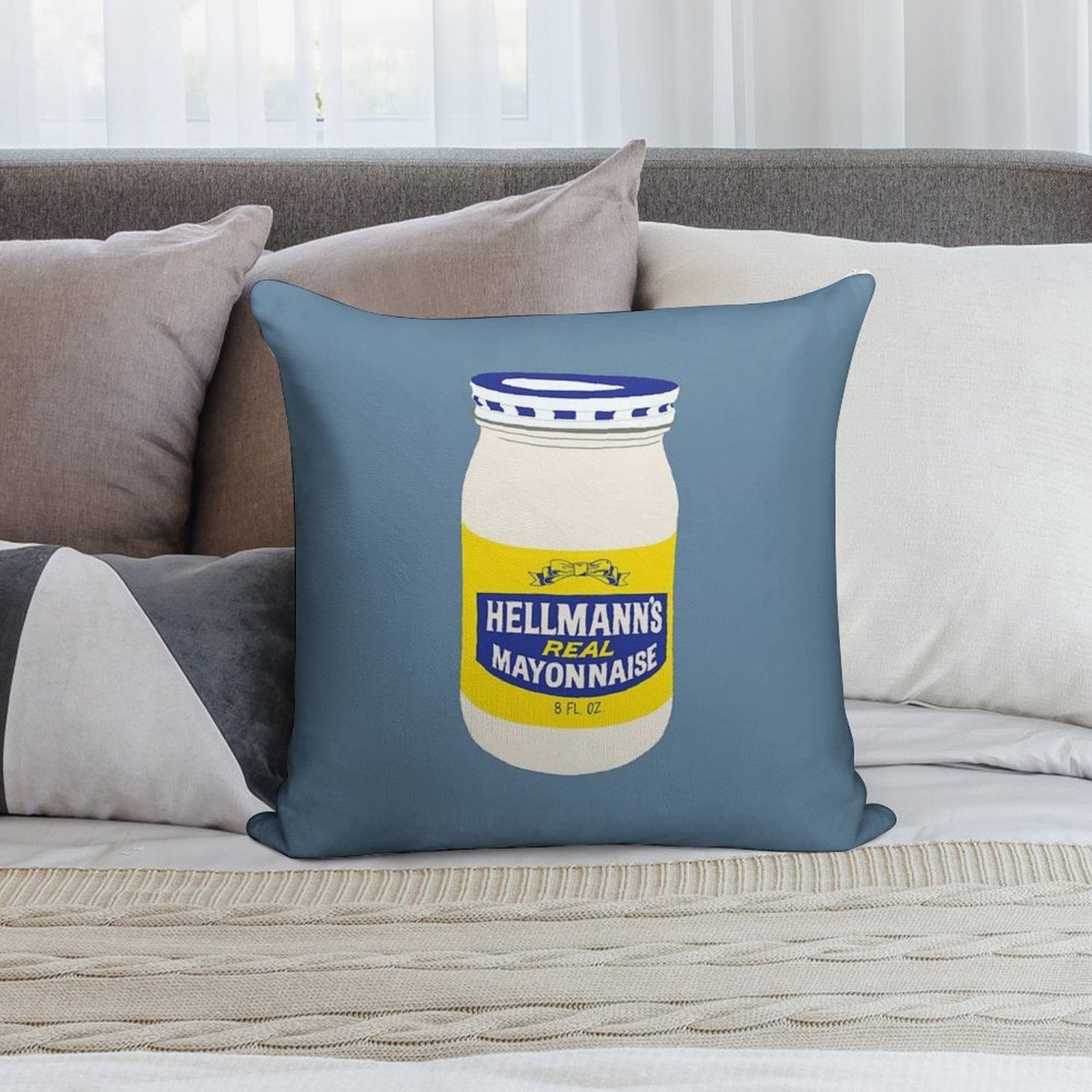 Mayonnaise ! Soft Warmth Comfort Throw Pillow