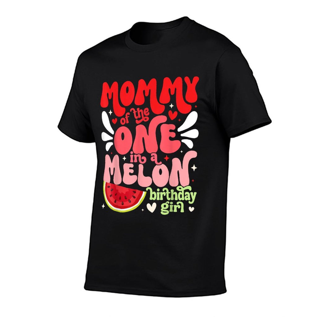 Mommy of The One In A Melon Birthday Girl Watermelon First  Classic T-Shirt