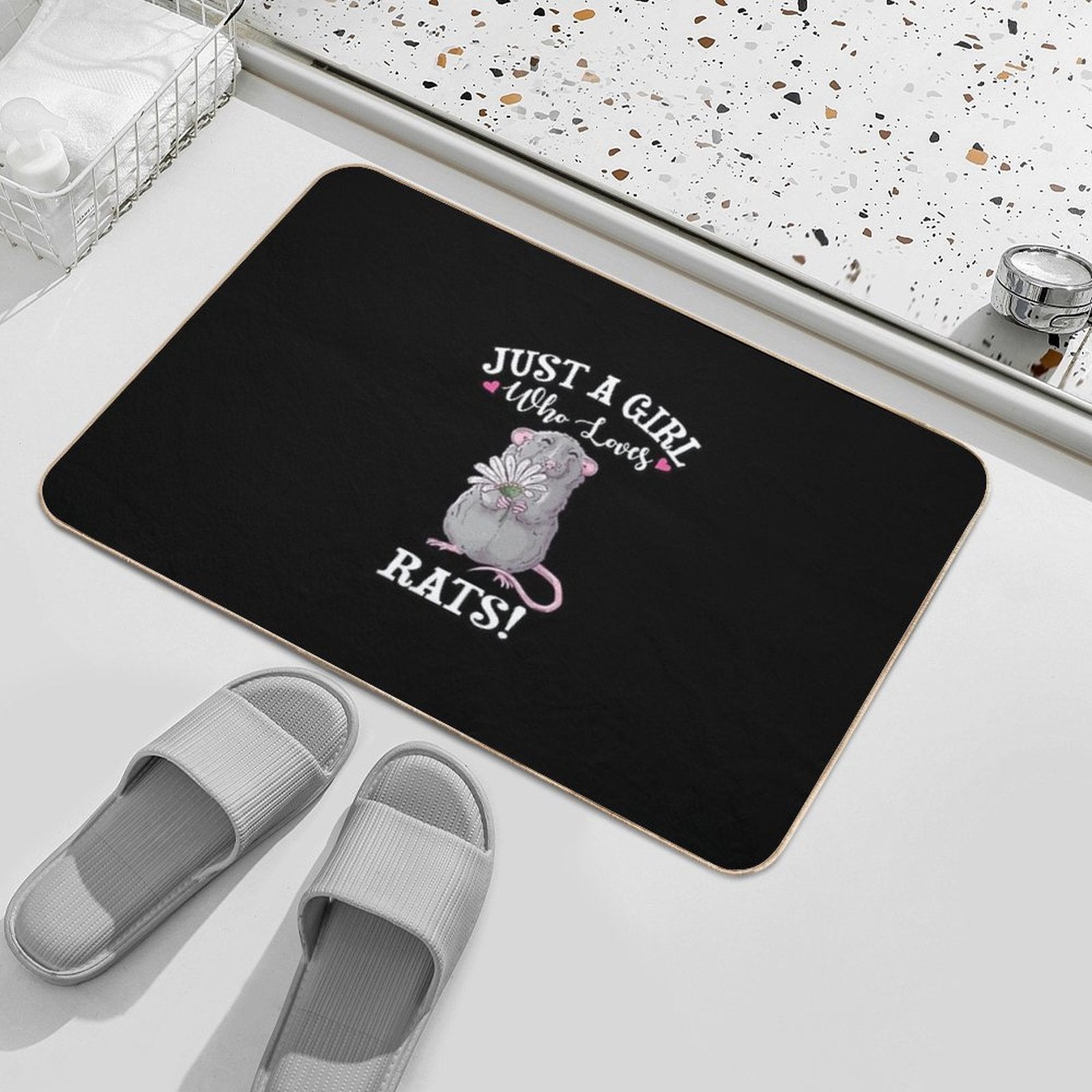 Pet Rat  Anti-Trip Bath Mat