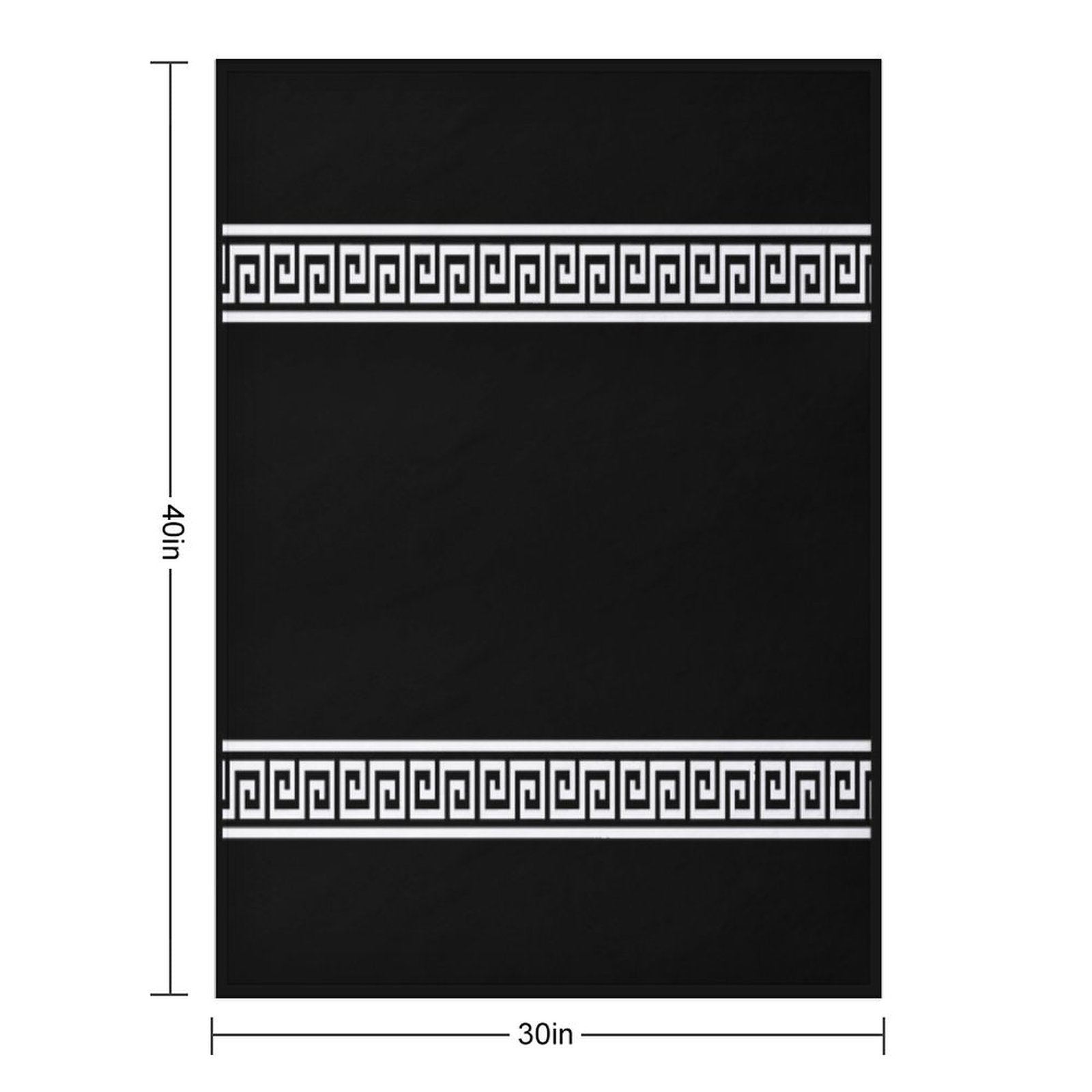 Greek Geometric Pattern Comfort Throw Blanket