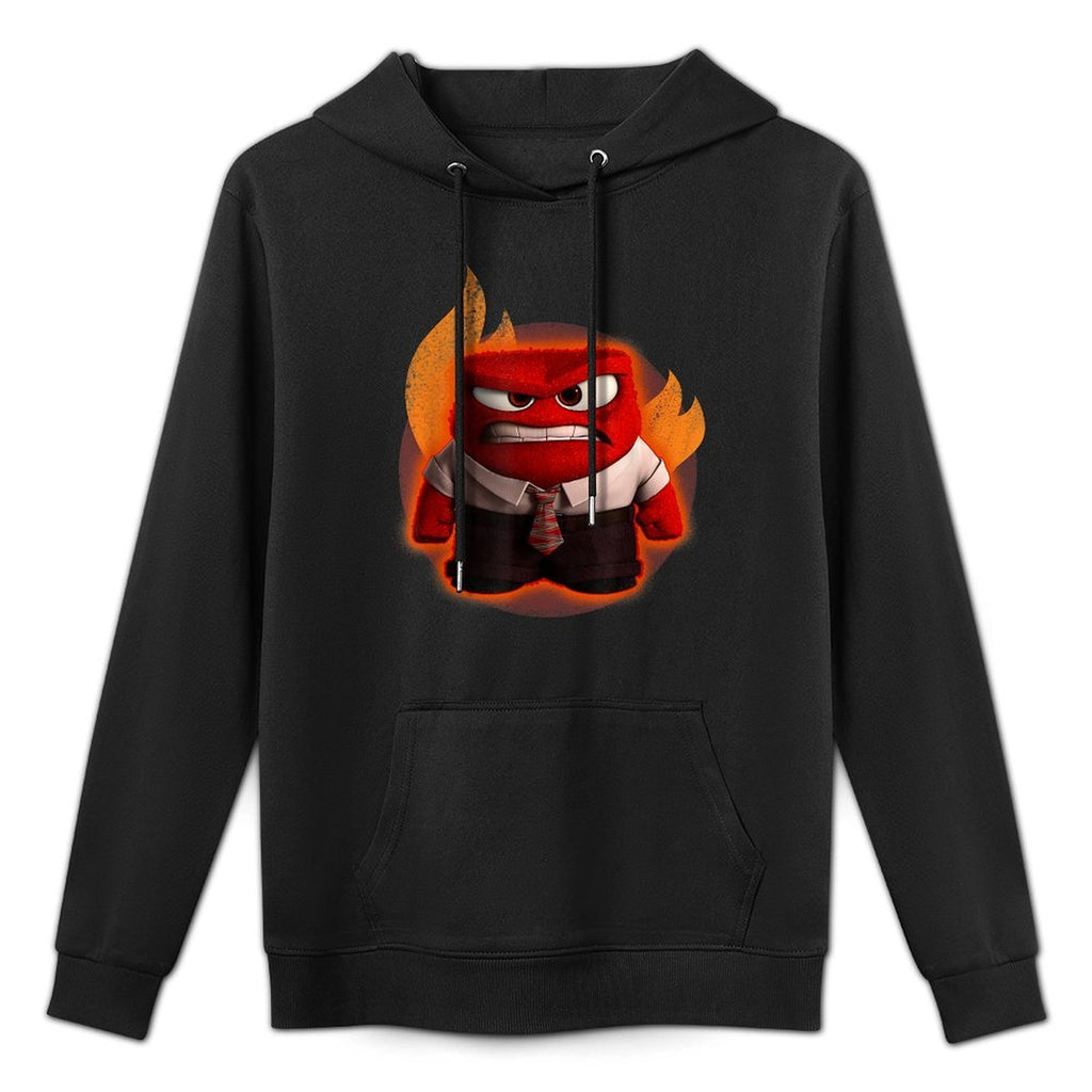 Disney Pixar Inside Out Anger Full Body Flaming Shot Durable Construction Hoodie