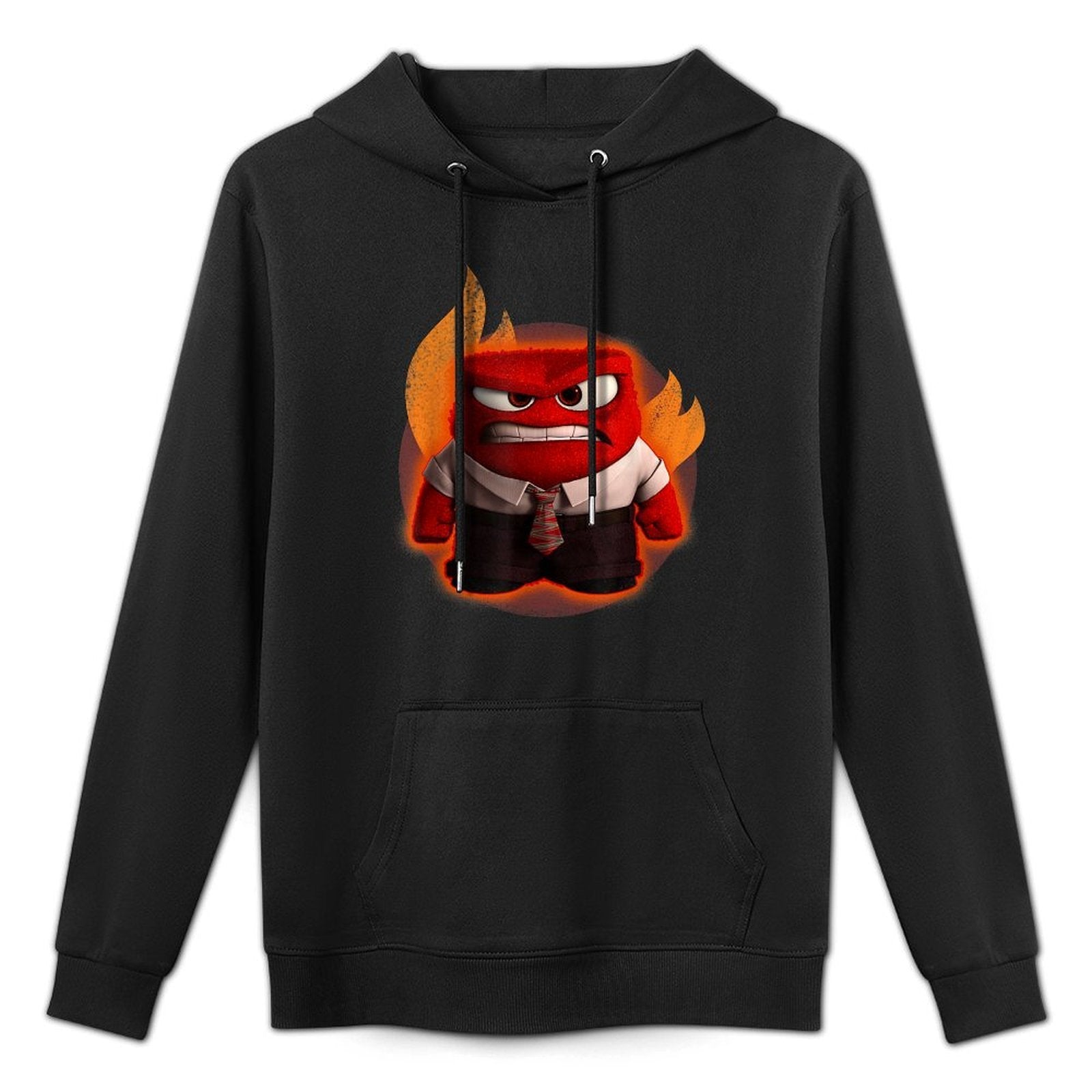 Disney Pixar Inside Out Anger Full Body Flaming Shot Durable Construction Hoodie