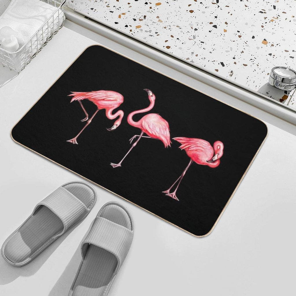 Flamingo  Rapid-Drying Bath Mat