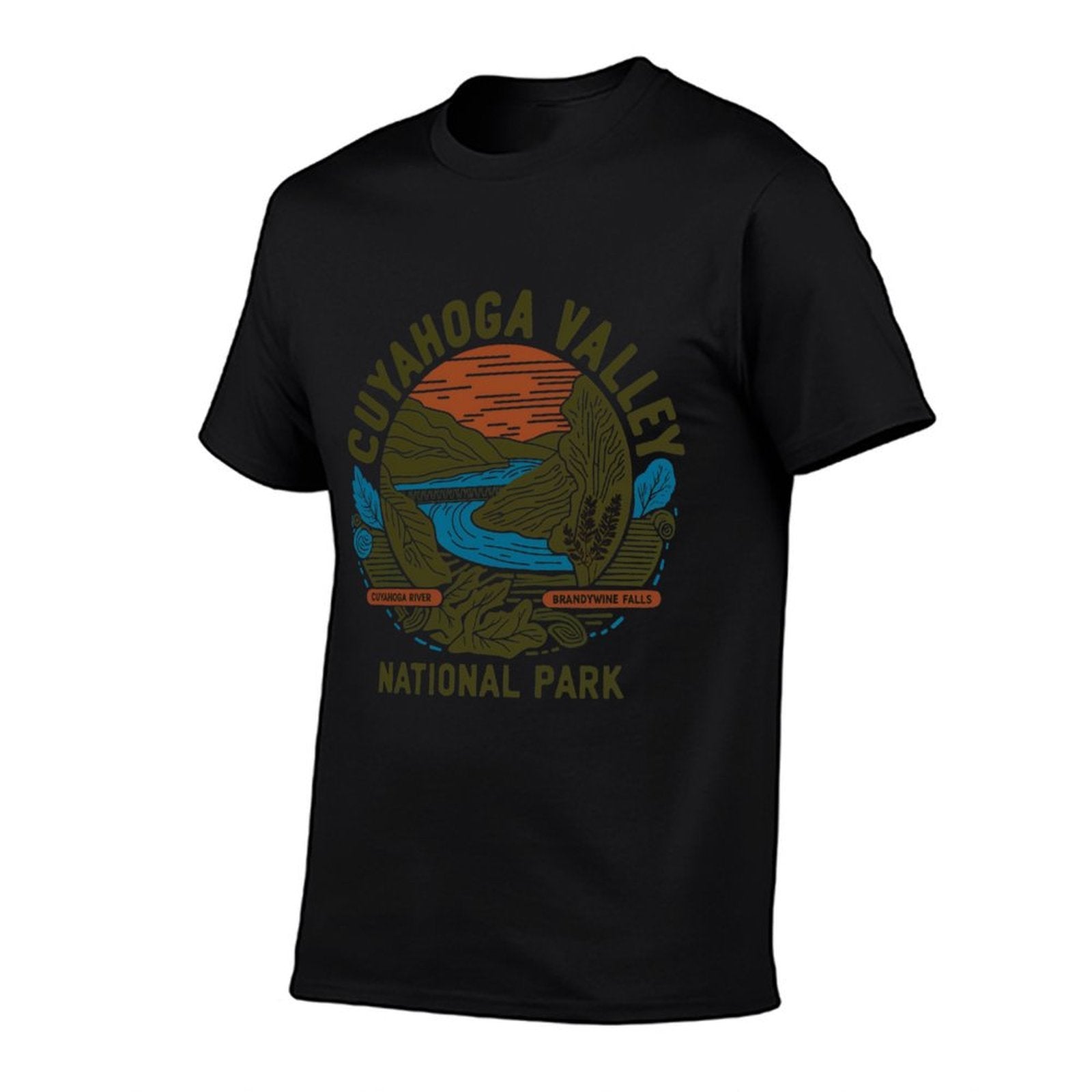 Borough  Bridge Cuyahoga Valley National Park Ohio Artistic Landscape  Cotton T-Shirt