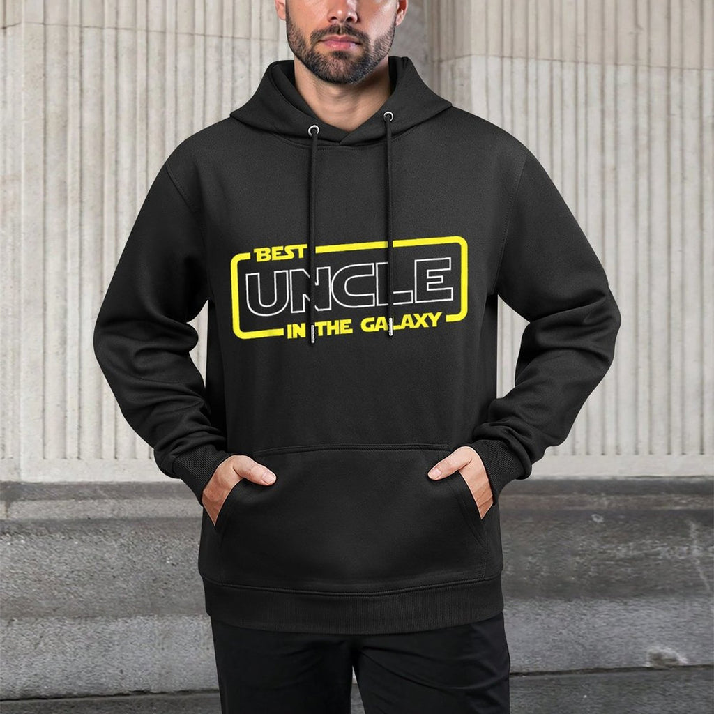 My Happy Big Family Gift Shop Best Uncle in The World  From Niece  Nephew Cotton-Polyester Blend Hoodie