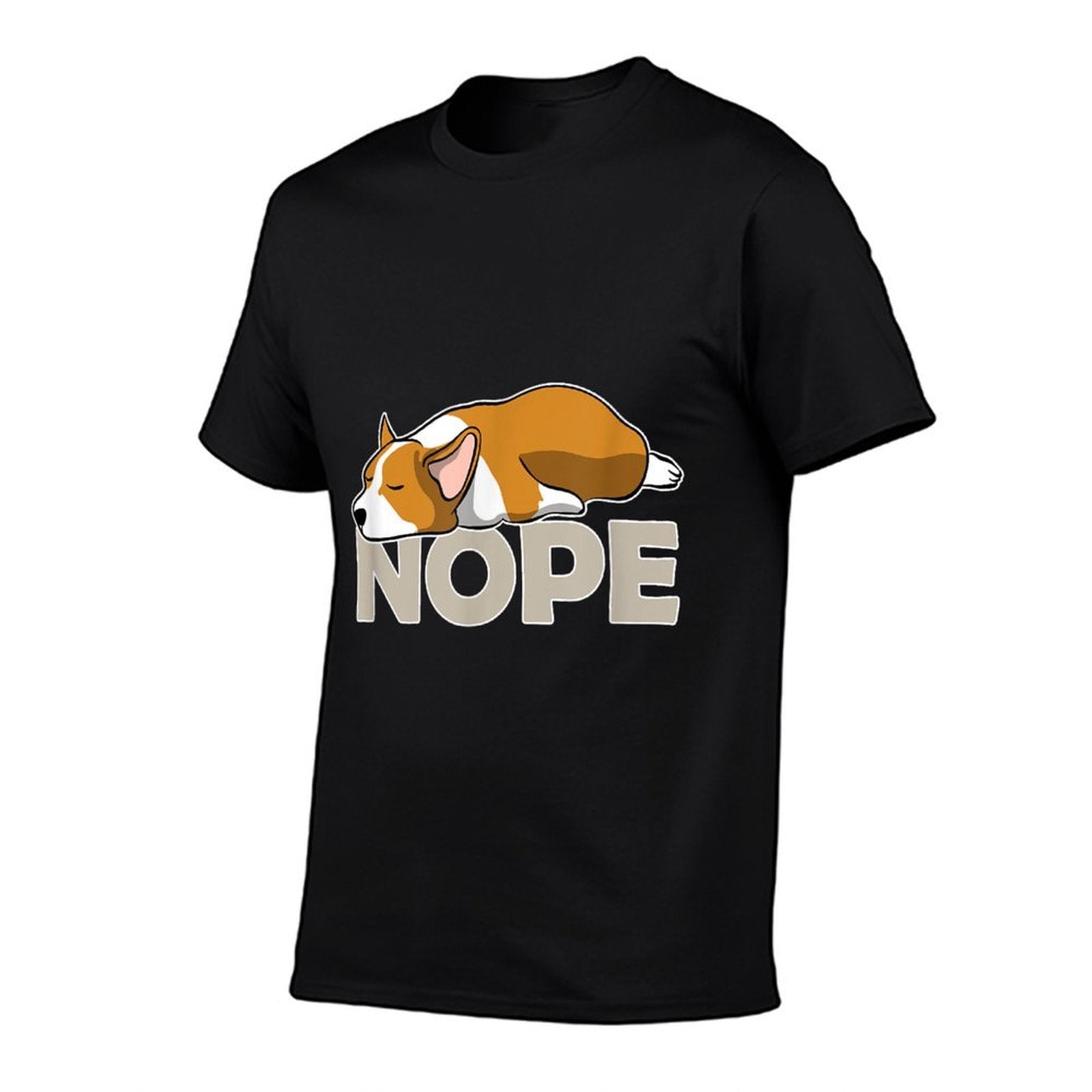 Nope Lazy Corgi  Slim-fit Cut T-Shirt