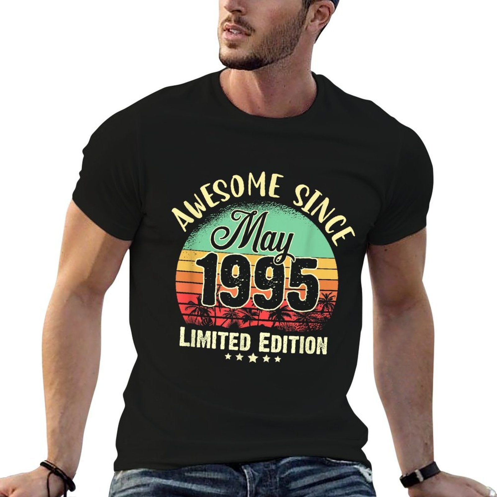 30 Years Old Awesome Since May 1995 30th Birthday Gifts  Trendy Pattern T-Shirt