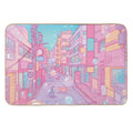 The Cute Cats in The Tokyo Streets (Soft Pastel Version)  Versatile Bath Mat