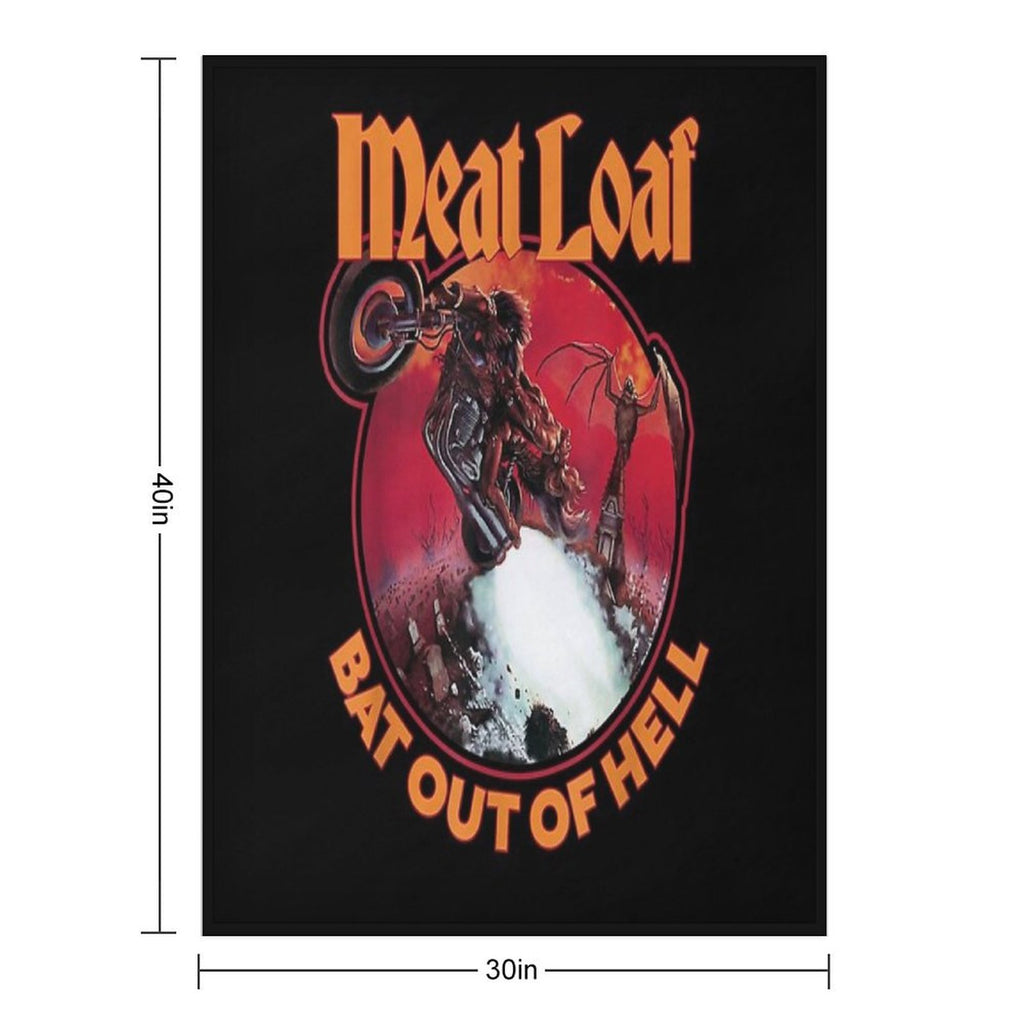 Bat Out of Hell Classic T-Shirt Machine-washable Throw Blanket