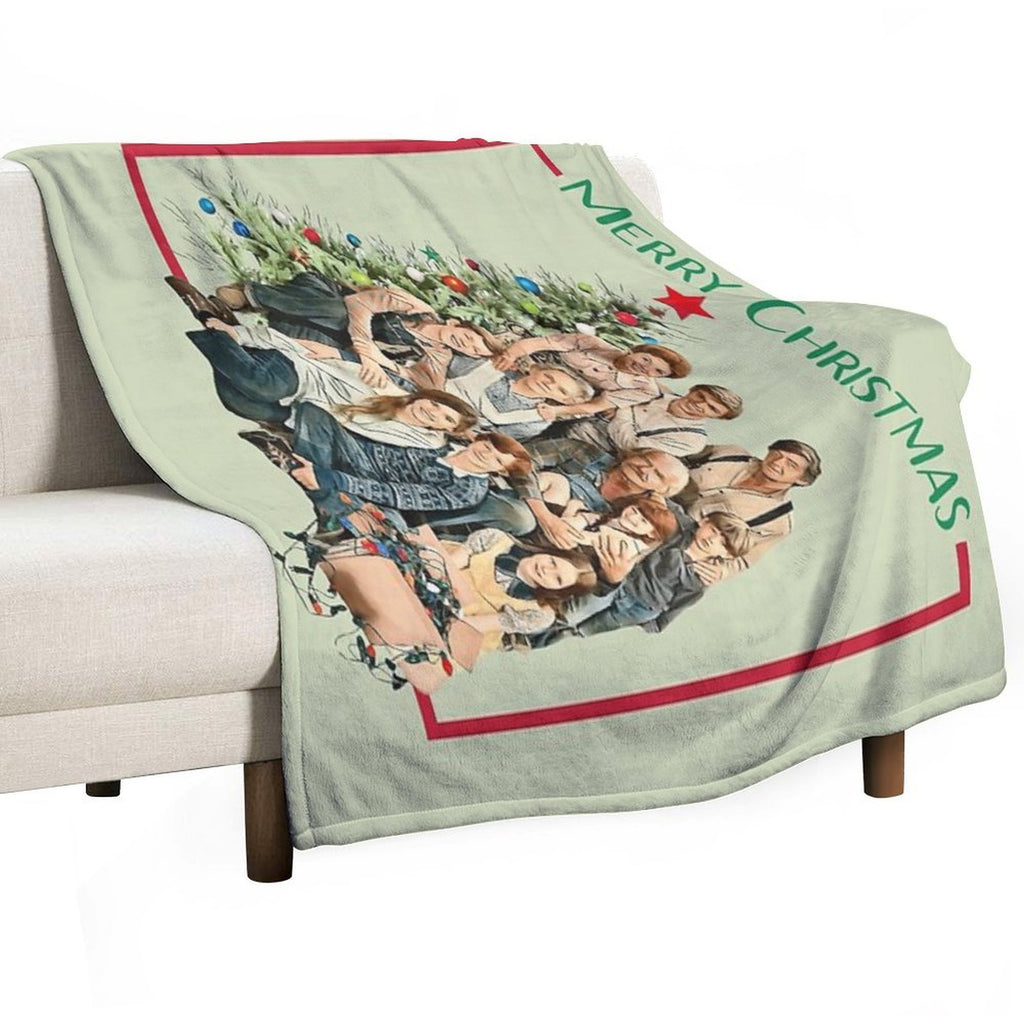 The Walton Family Christmas Easy Care Throw Blanket