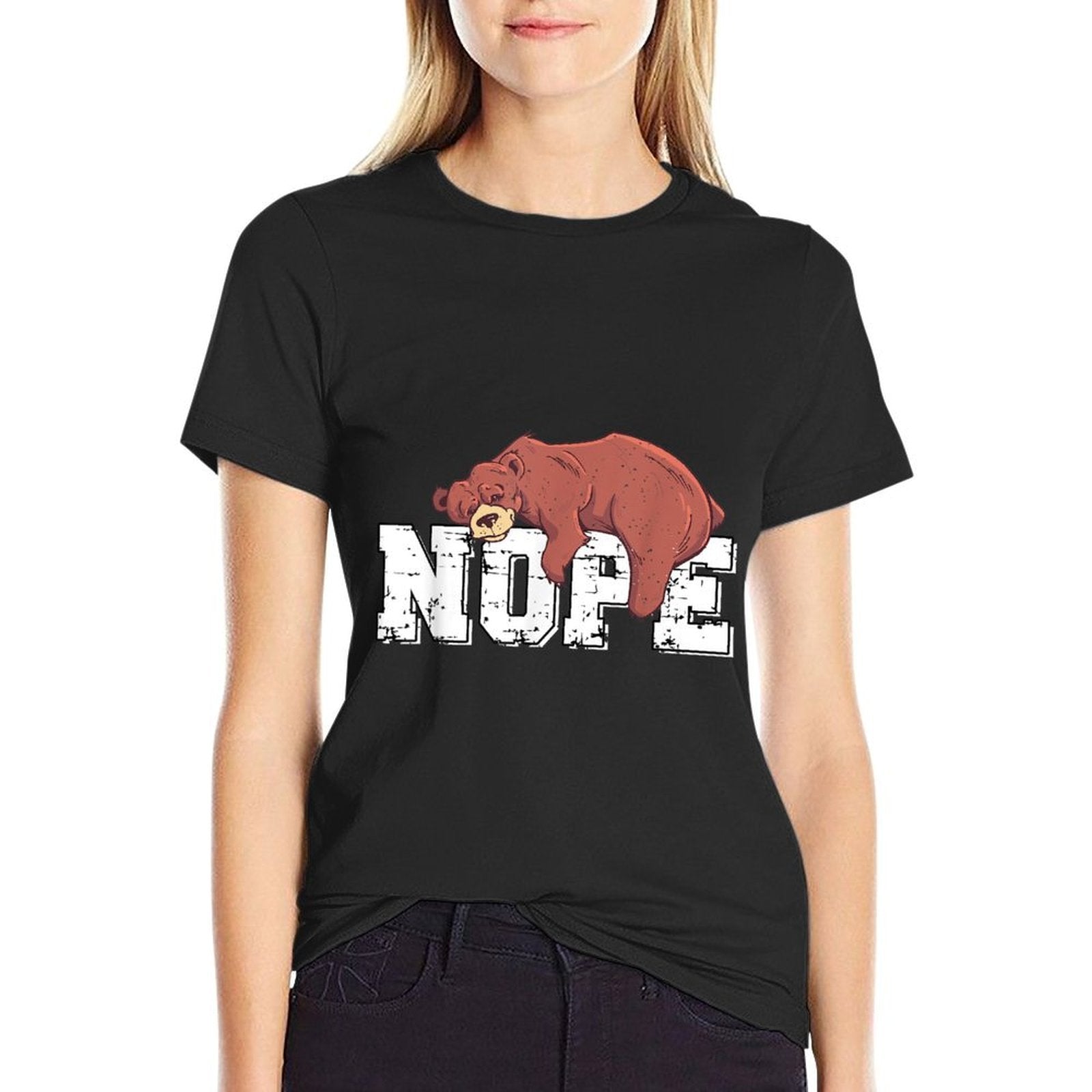 Nope Bear Lover  Relaxed-fit T-Shirt