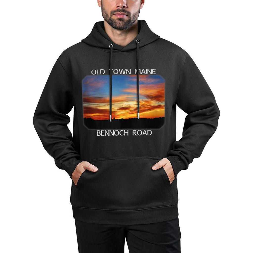Old Town, Maine Magic Hour Early Morning Twilight Sky Casual Wear Hoodie