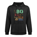 80th Birthday Fishing  Turning 80  Fisherman Mens Pun Gift Unisex Design Hoodie