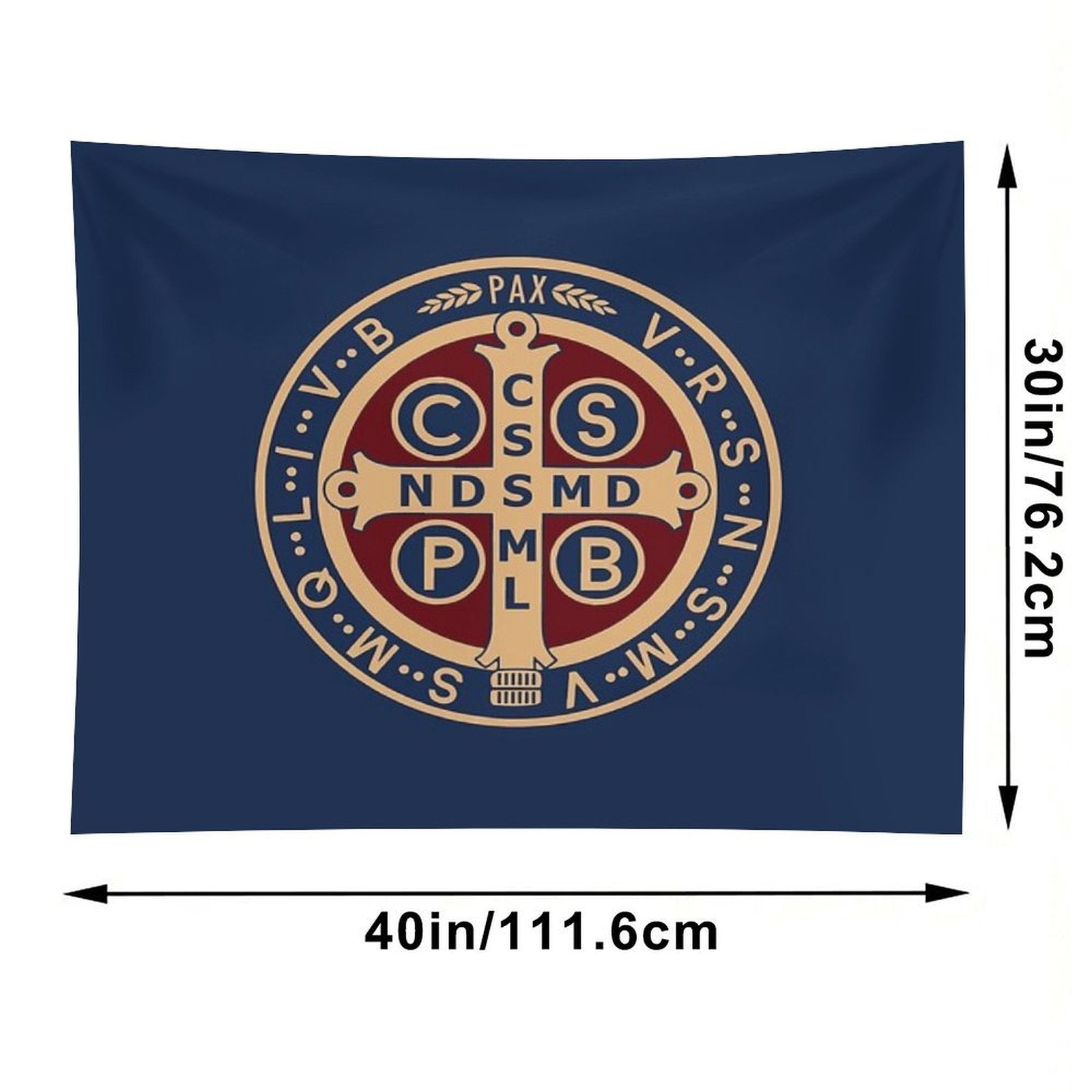 Saint Benedict Medal Tapestry