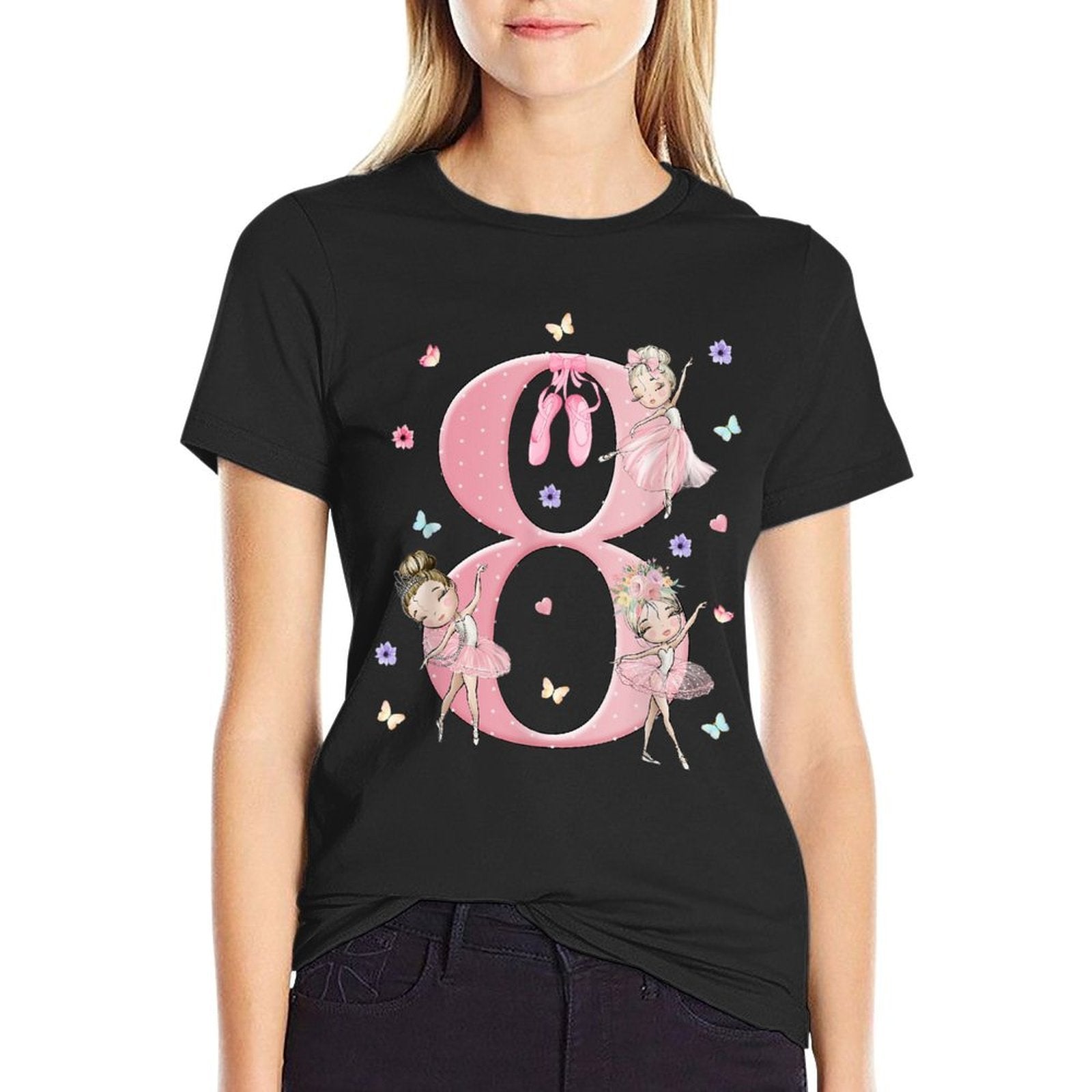 8 Year Old Girl Birthday Ideas 8th Bday Party Ballet Dancer  Quick-drying T-Shirt