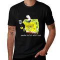 SpongeBob SquarePants Awake But At What Cost Meme Cartoon  Heathered Texture T-Shirt