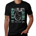 Volleyball T Forn Girls - Play Like A Girl  Trendy Pattern T-Shirt