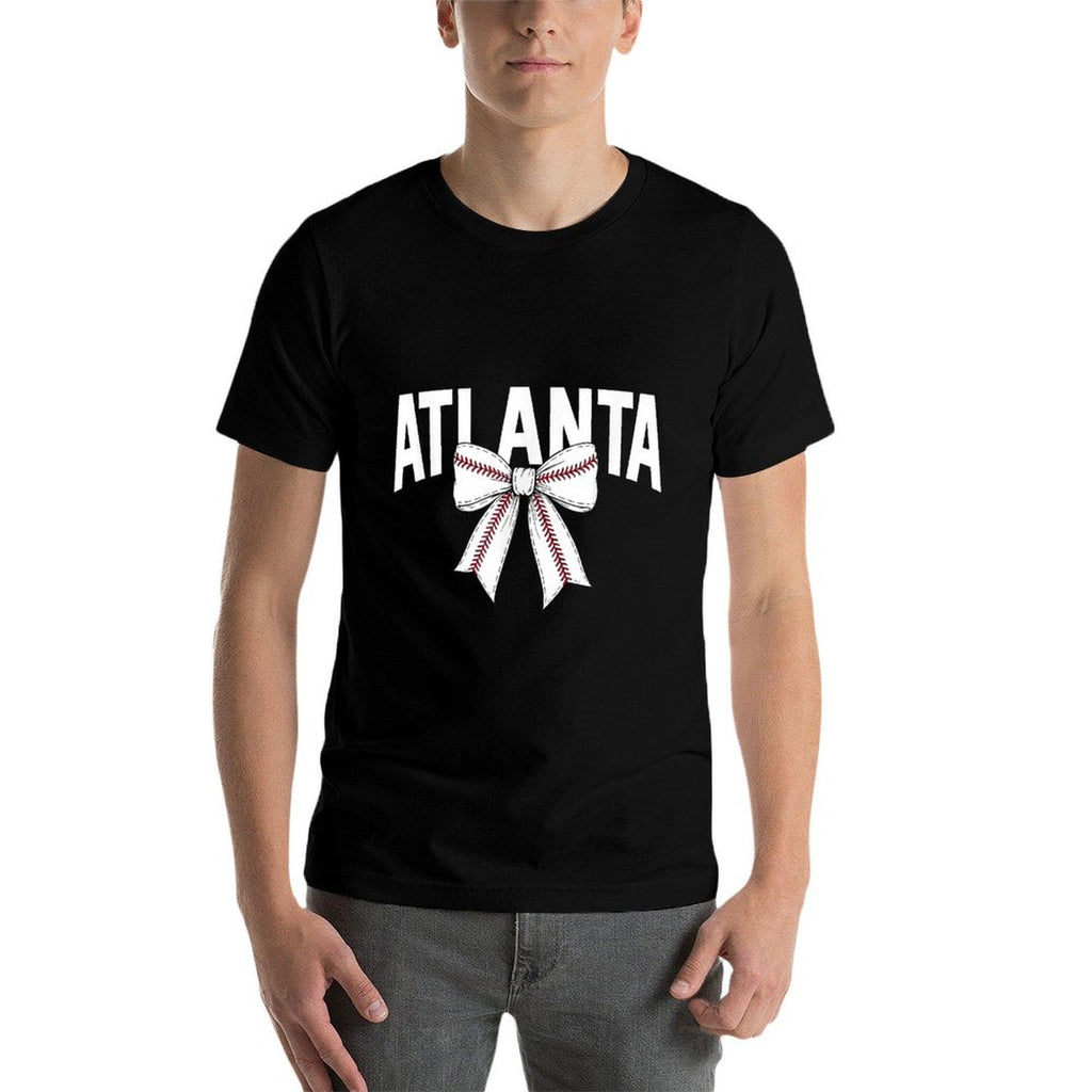 Atlanta Coquette Bow Vintage Gifts Design Atlanta  Easy-care T-Shirt