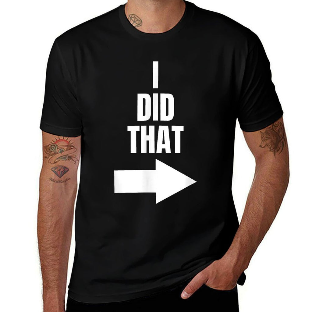 Mens I Did That Pregnant Dad  Trendy Pattern T-Shirt
