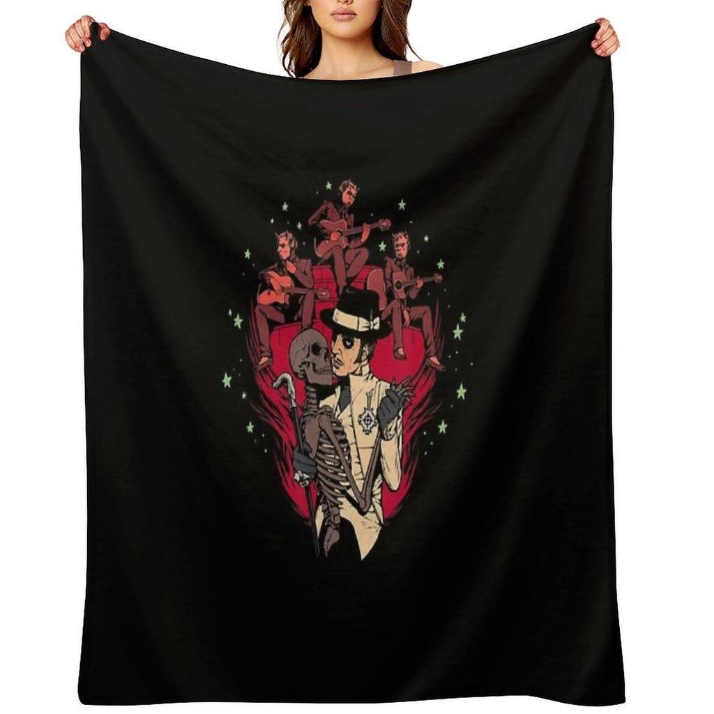 Ghóst – Skeleton Bandstand Travel-friendly Throw Blanket