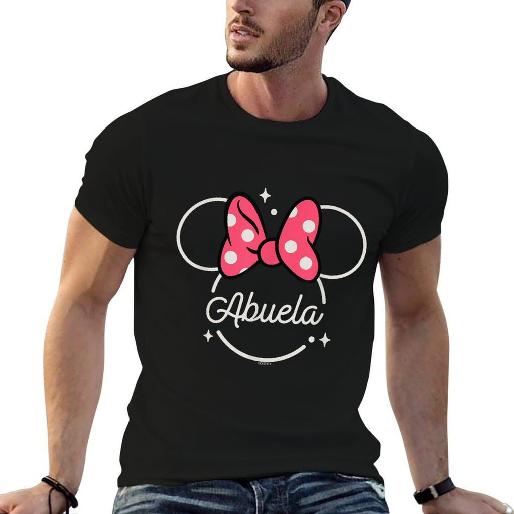 Disney Minnie Mouse Abuela Head Icon Magic Día De La Madre  Fade-proof Color T-Shirt
