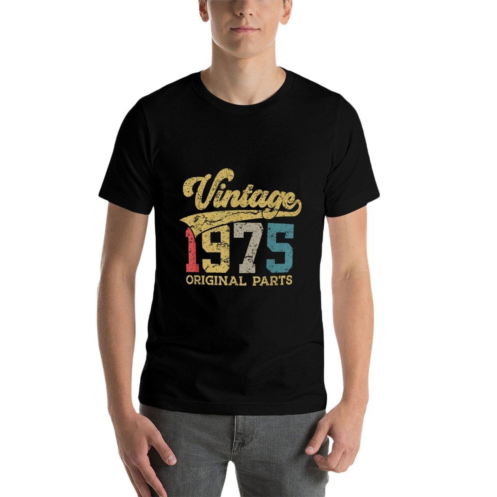 VINTAGE 1975 RETRO 50TH BIRTHDAY  Trendy Pattern T-Shirt