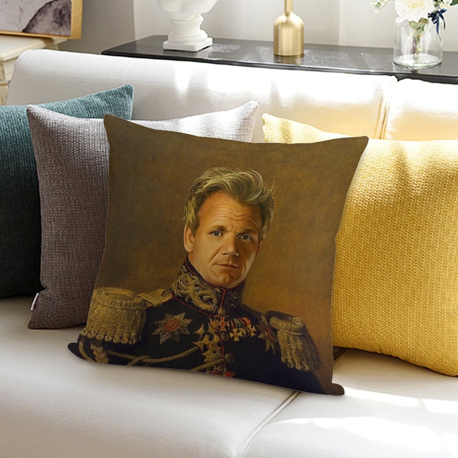 Gordon Ramsay - Replaceface Soft High-Density Material Throw Pillow