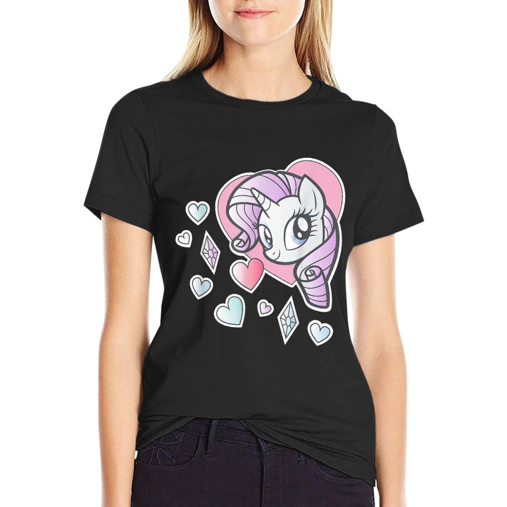 My Little Pony Rarity Heart  Rolled Sleeves T-Shirt
