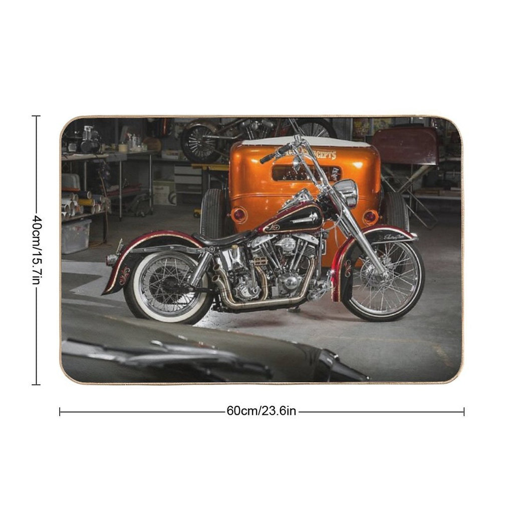 Damien King's Harley Davidson  Eco-Friendly Bath Mat
