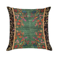 Vintage Art Deco Chinese Rug Print Soft Durable Construction Throw Pillow