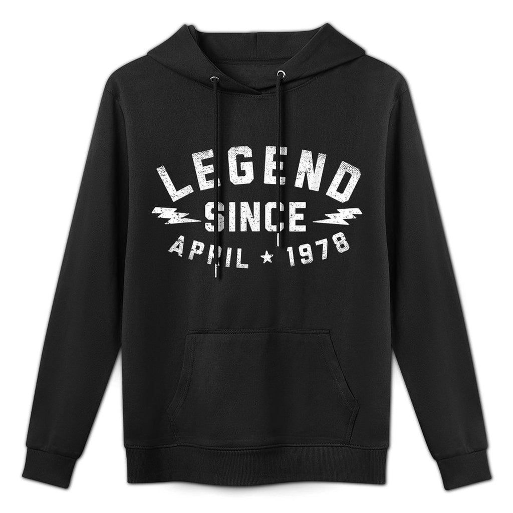 40th Birthday Legend Since April 1978 Shape Retention Hoodie