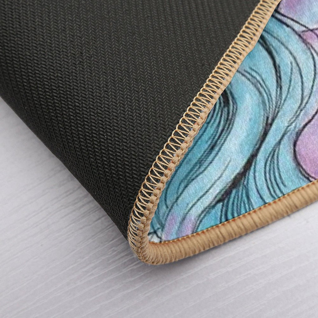 Pearlescent Mermaid  Easy Maintenance Bath Mat