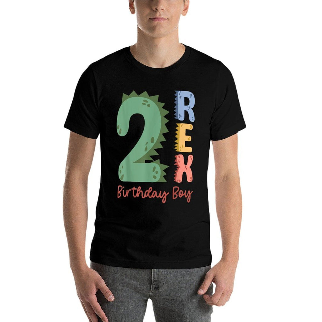 2 Years Old Kids Saurus Dinosaur It's My 2nd Birthday Boys  Moisture-wicking T-Shirt