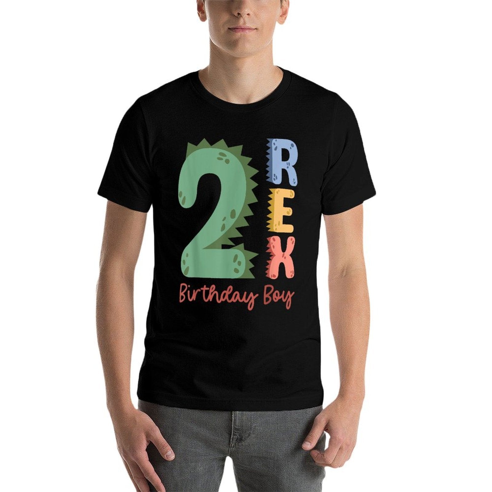 2 Years Old Kids Saurus Dinosaur It's My 2nd Birthday Boys  Moisture-wicking T-Shirt