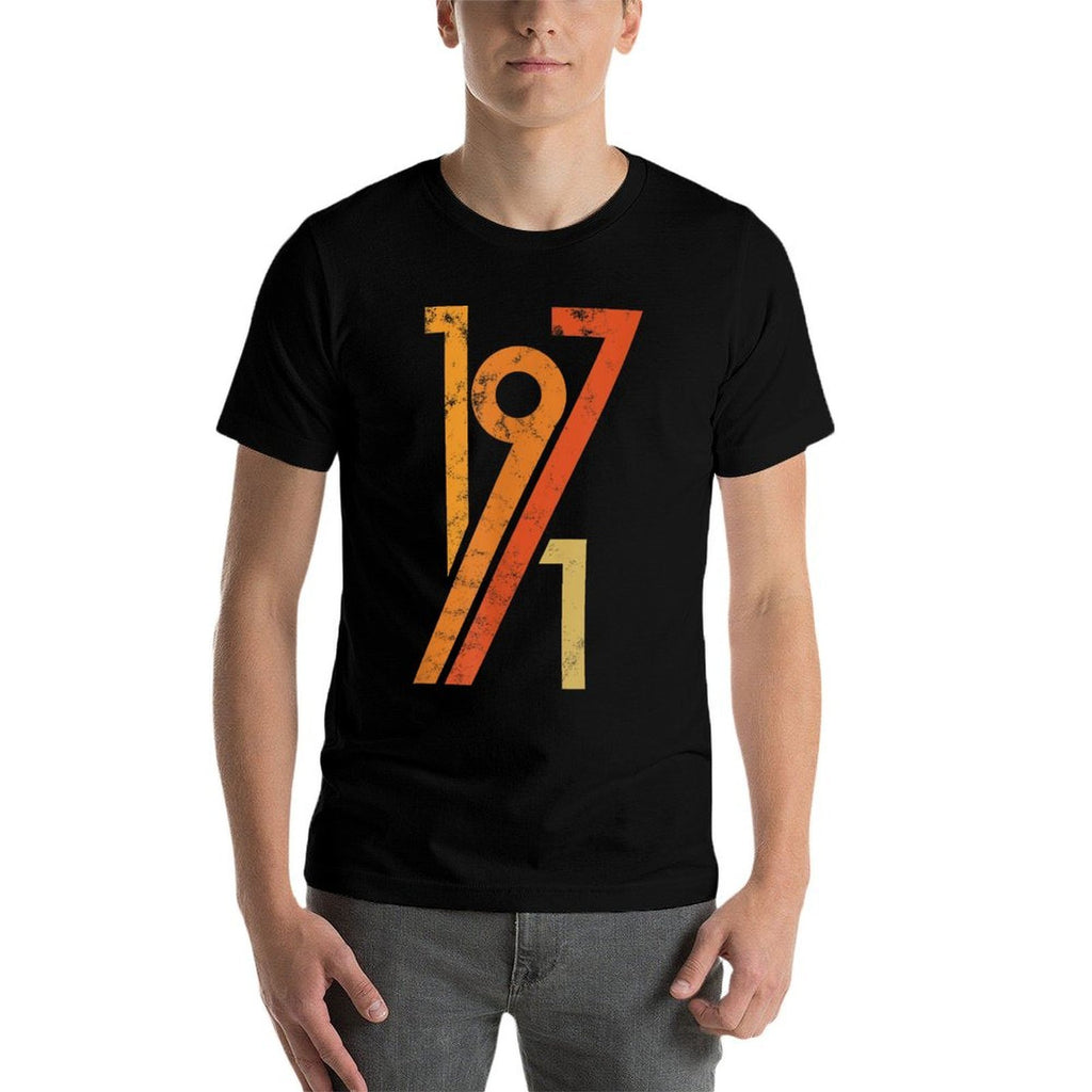 Birthday Vintage 70s Style 1971  Summer-ready Fabric T-Shirt