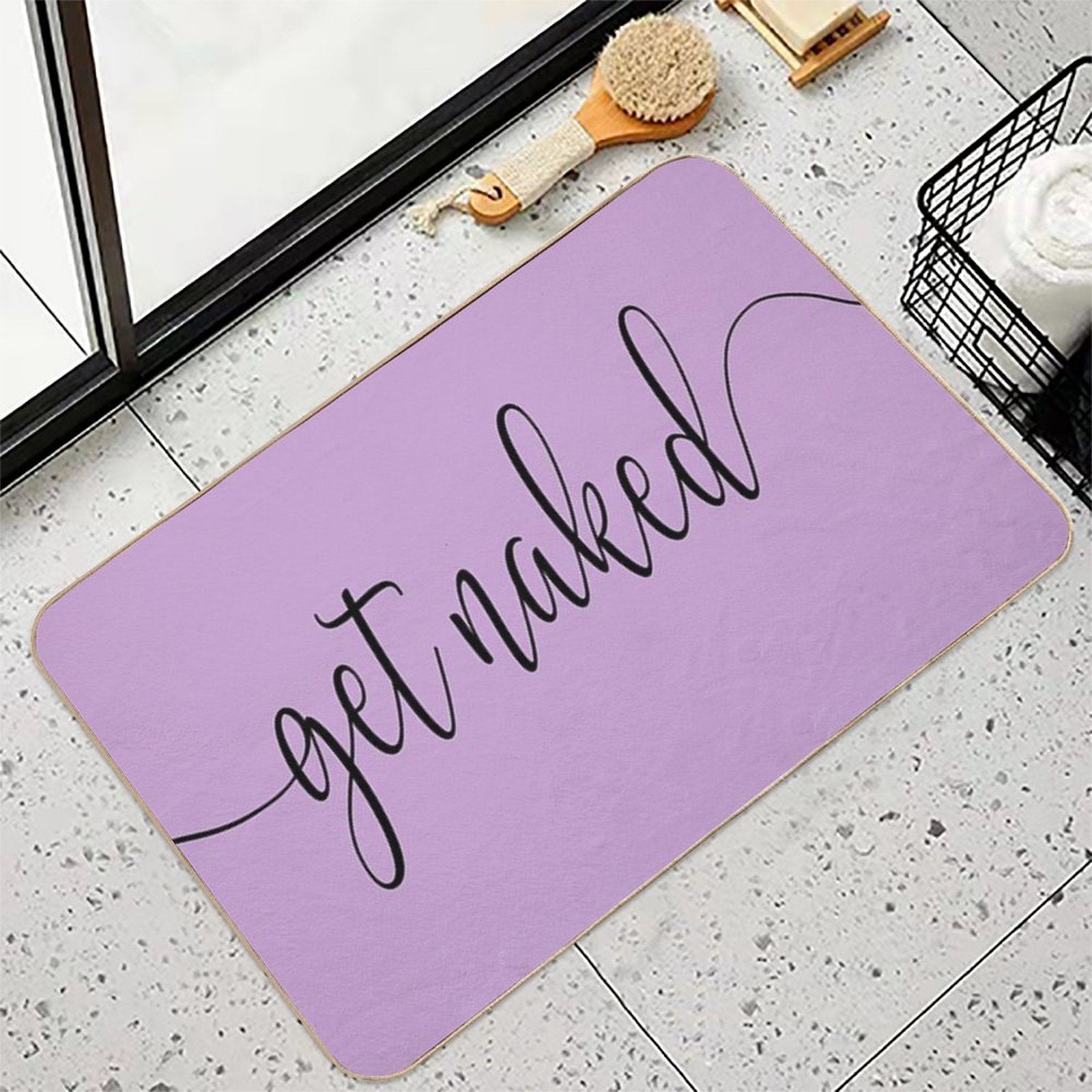 Get Naked Lilac  Toxin-Free Bath Mat