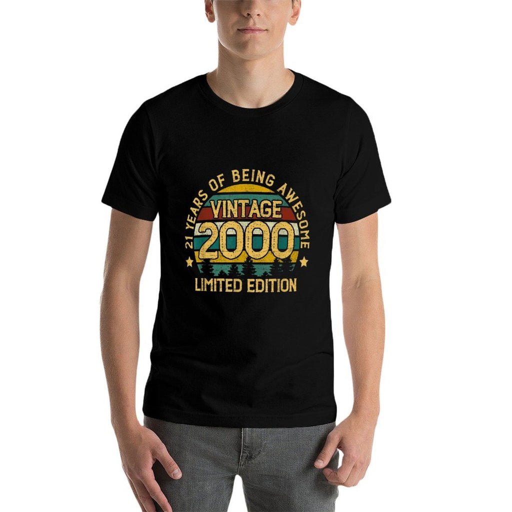 21 Year Old Vintage 2000 Limited Edition 21st Birthday  Durable T-Shirt