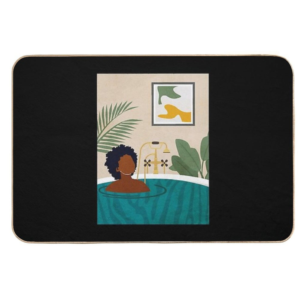 Bathtub Relaxation  Easy To Clean Bath Mat