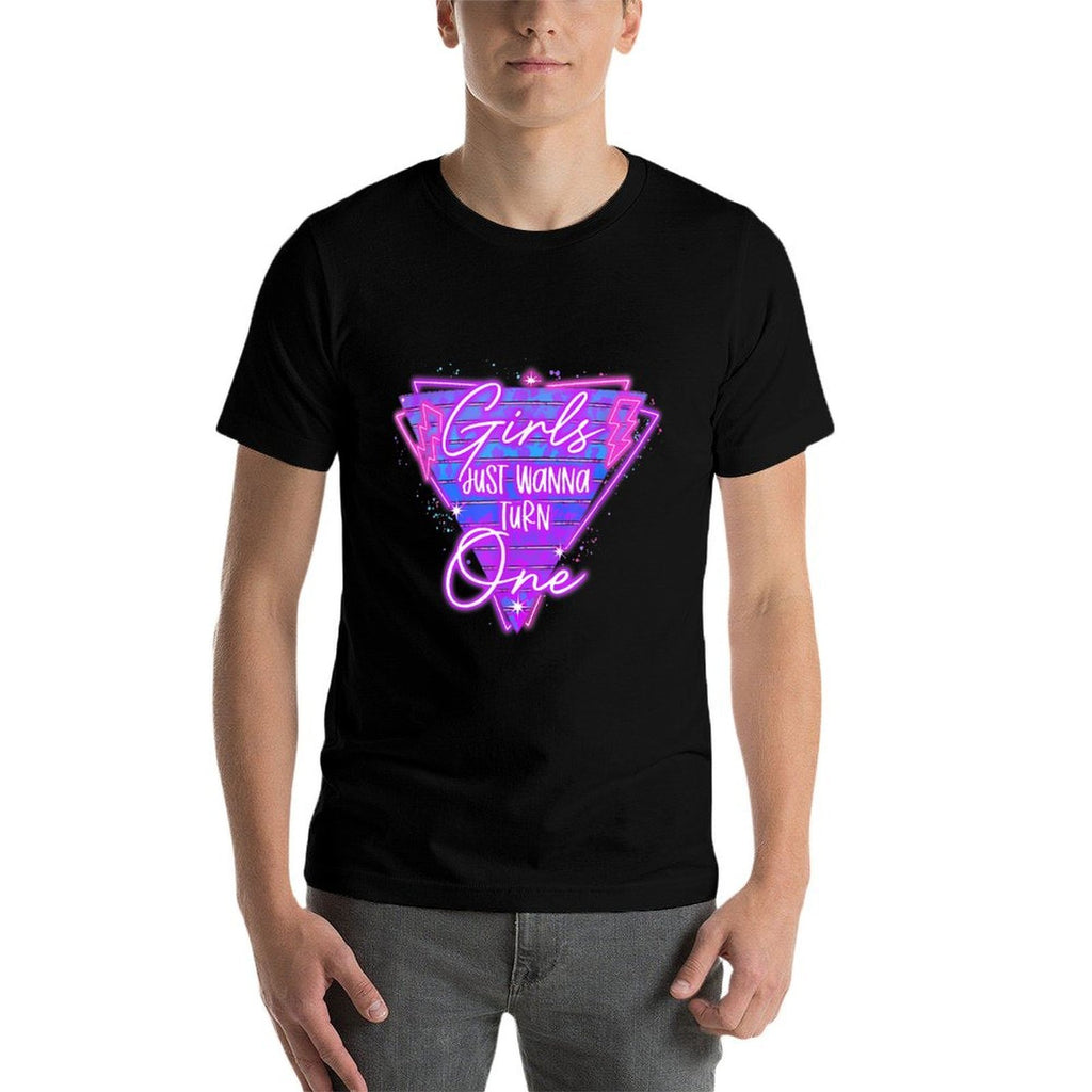 Girls Just Wanna Turn One, Baby's 1st Birthday  Classic T-Shirt
